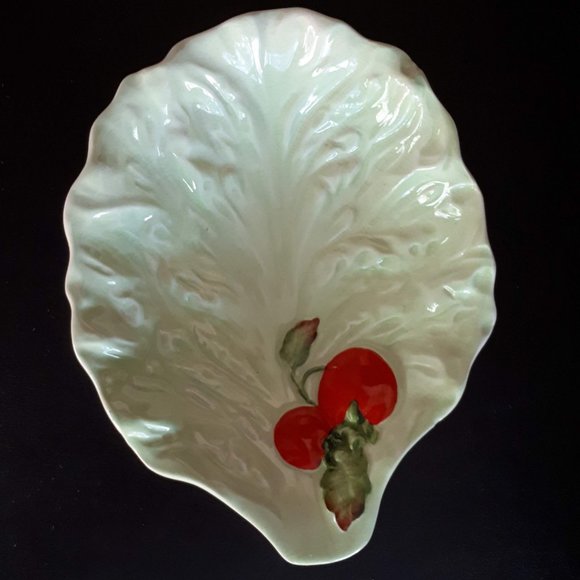 Carlton ware Cabbage leaf dish with Tomato design - Picture 4 of 9